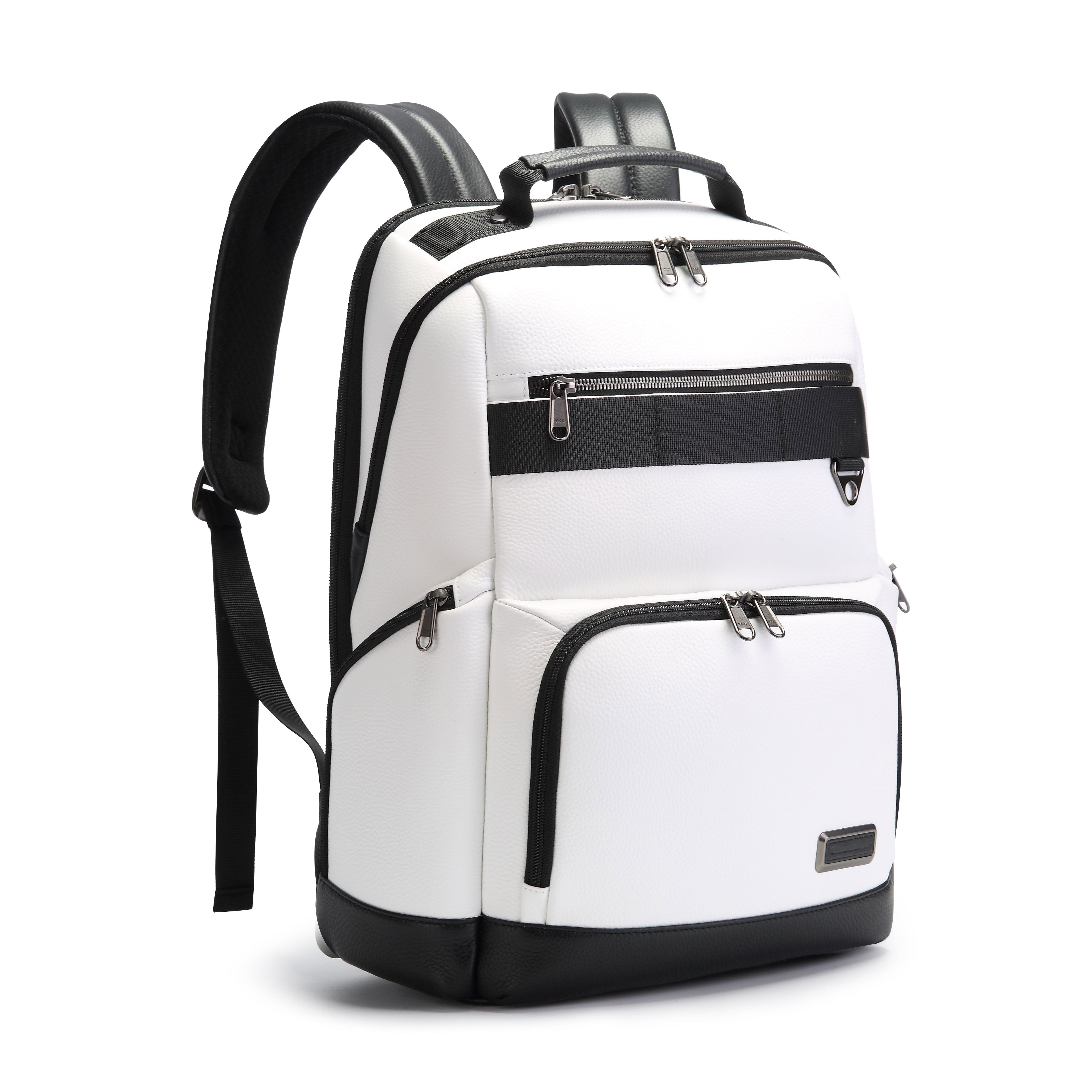 Q-VOYAGER Genuine Leather Business Laptop Backpack – Large Capacity & Ergonomic Design