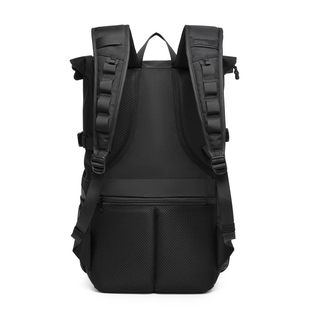 Q-ZAINO Men's 28L Rolltop Waterproof Anti-Theft Backpack – All-Season Adventure