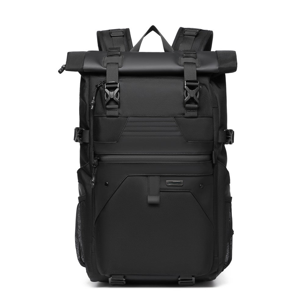 Q-ZAINO Men's 28L Rolltop Waterproof Anti-Theft Backpack – All-Season Adventure