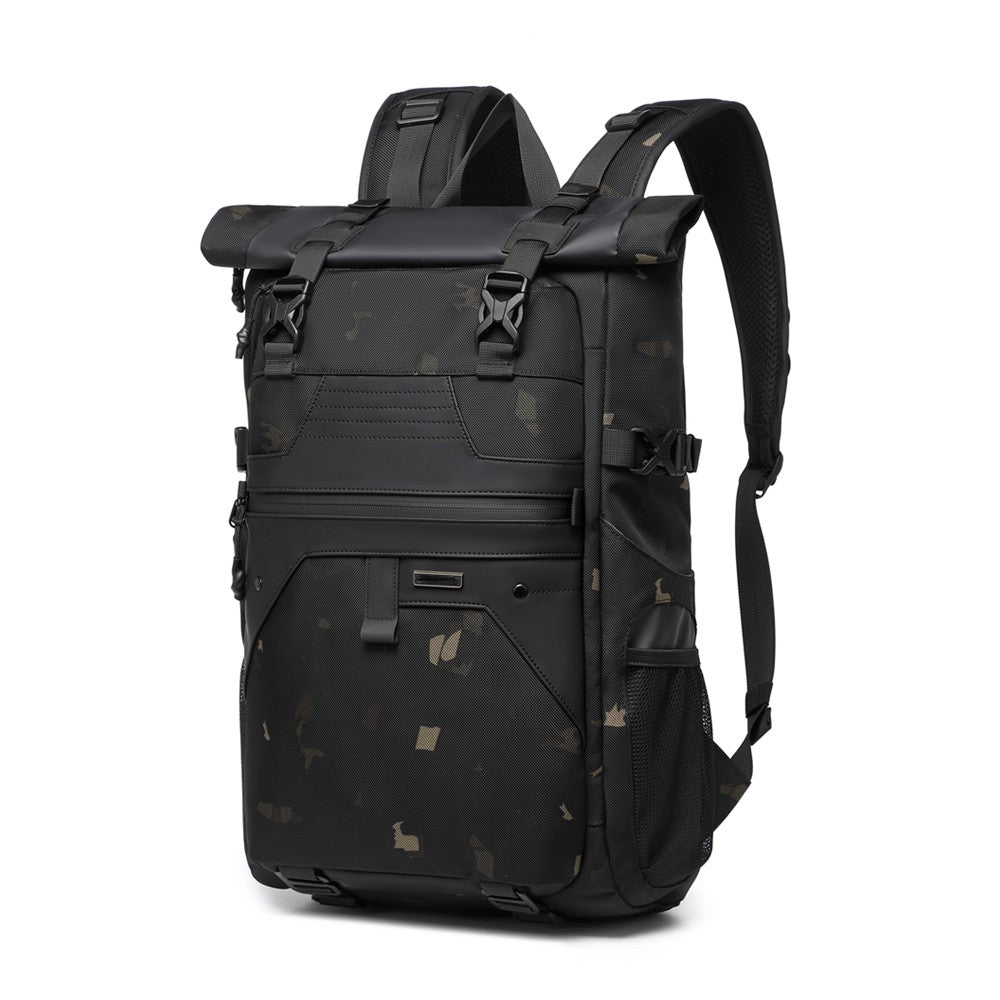 Q-ZAINO Men's 28L Rolltop Waterproof Anti-Theft Backpack – All-Season Adventure