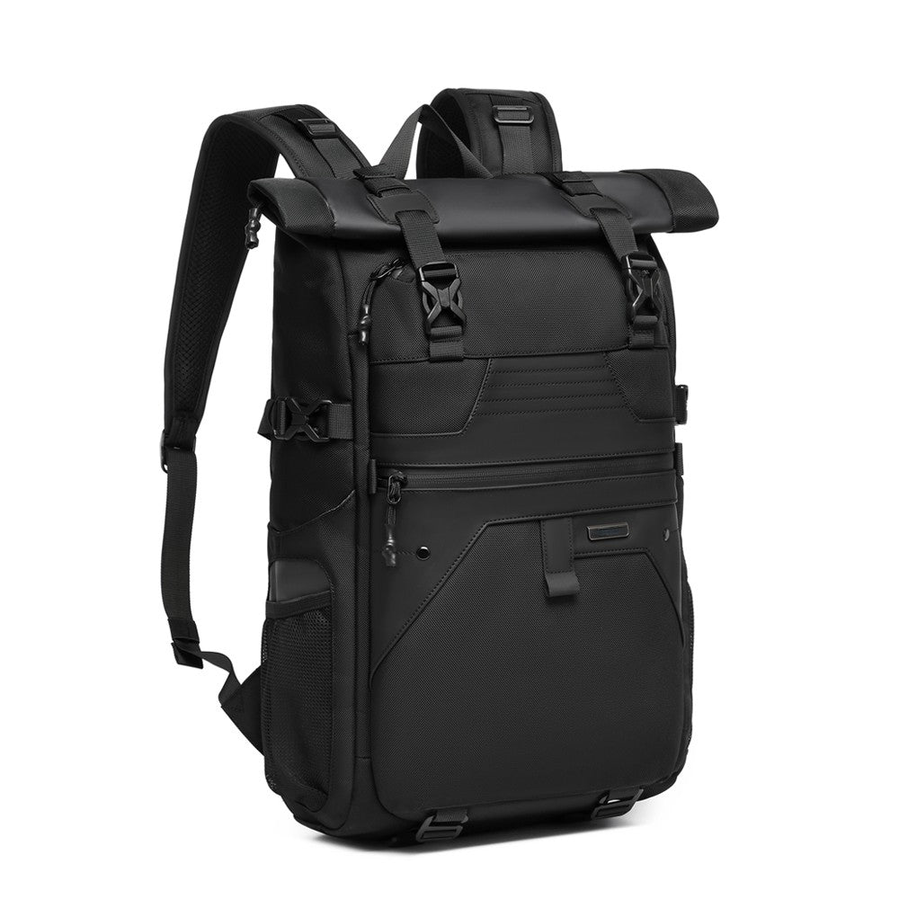 Q-ZAINO Men's 28L Rolltop Waterproof Anti-Theft Backpack – All-Season Adventure