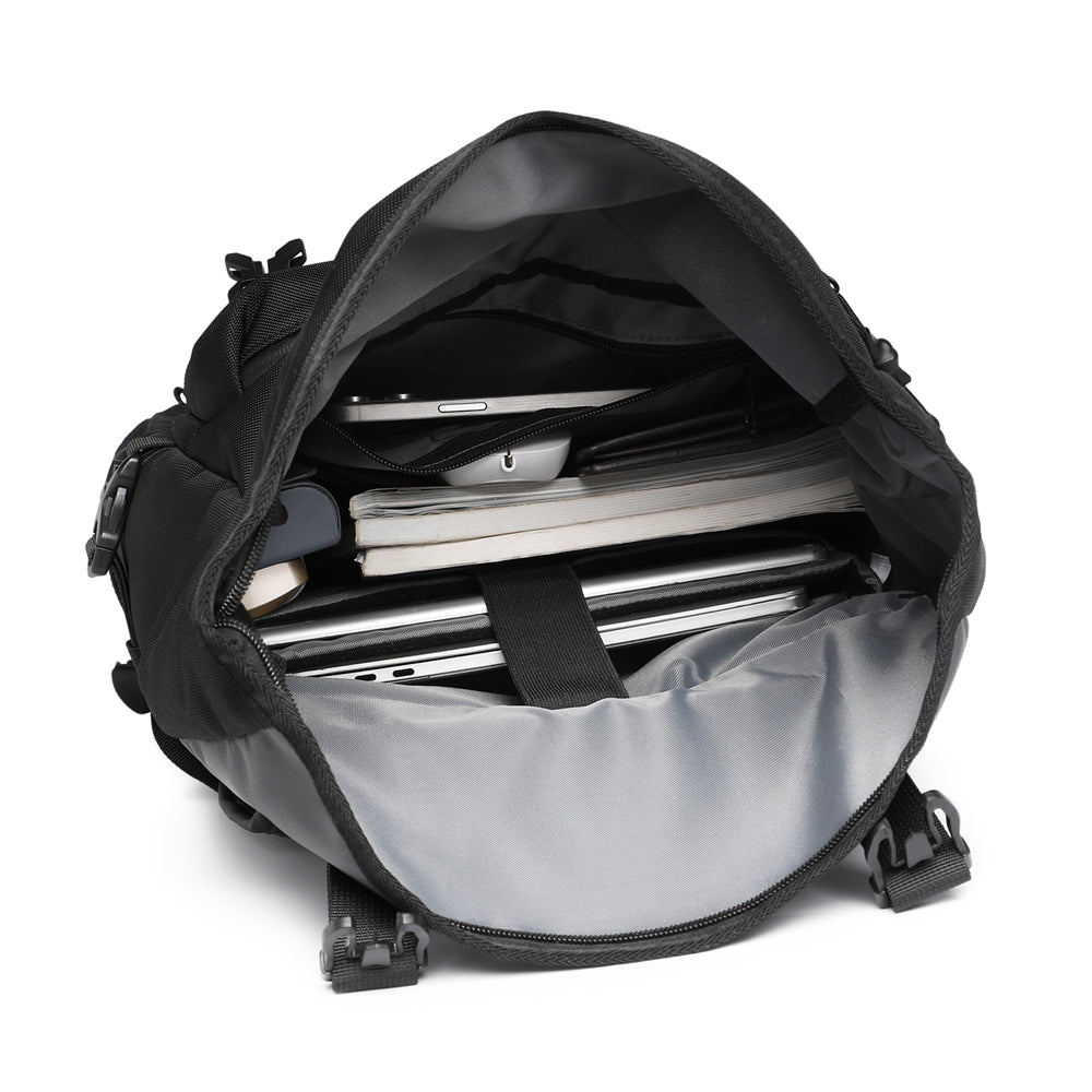 Q-ZAINO Men's 28L Rolltop Waterproof Anti-Theft Backpack – All-Season Adventure