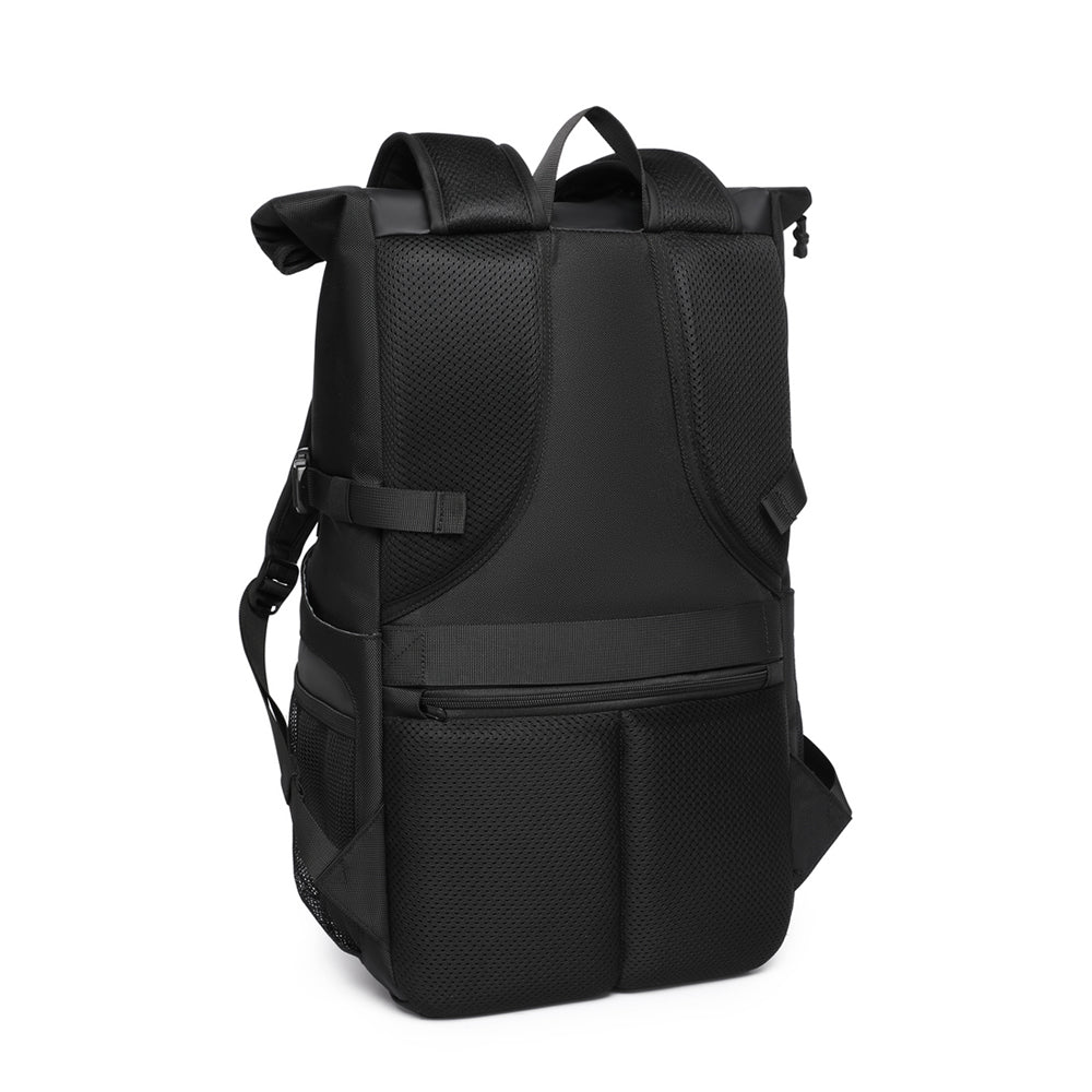 Q-ZAINO Men's 28L Rolltop Waterproof Anti-Theft Backpack – All-Season Adventure