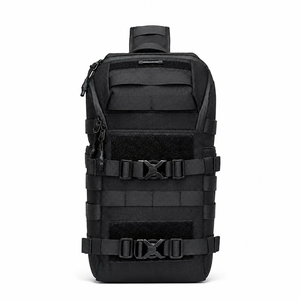 Q-AERO Lightweight Waterproof Chest Sling Bag – Durable Anti-Scratch Men's Travel & Adventure Bag