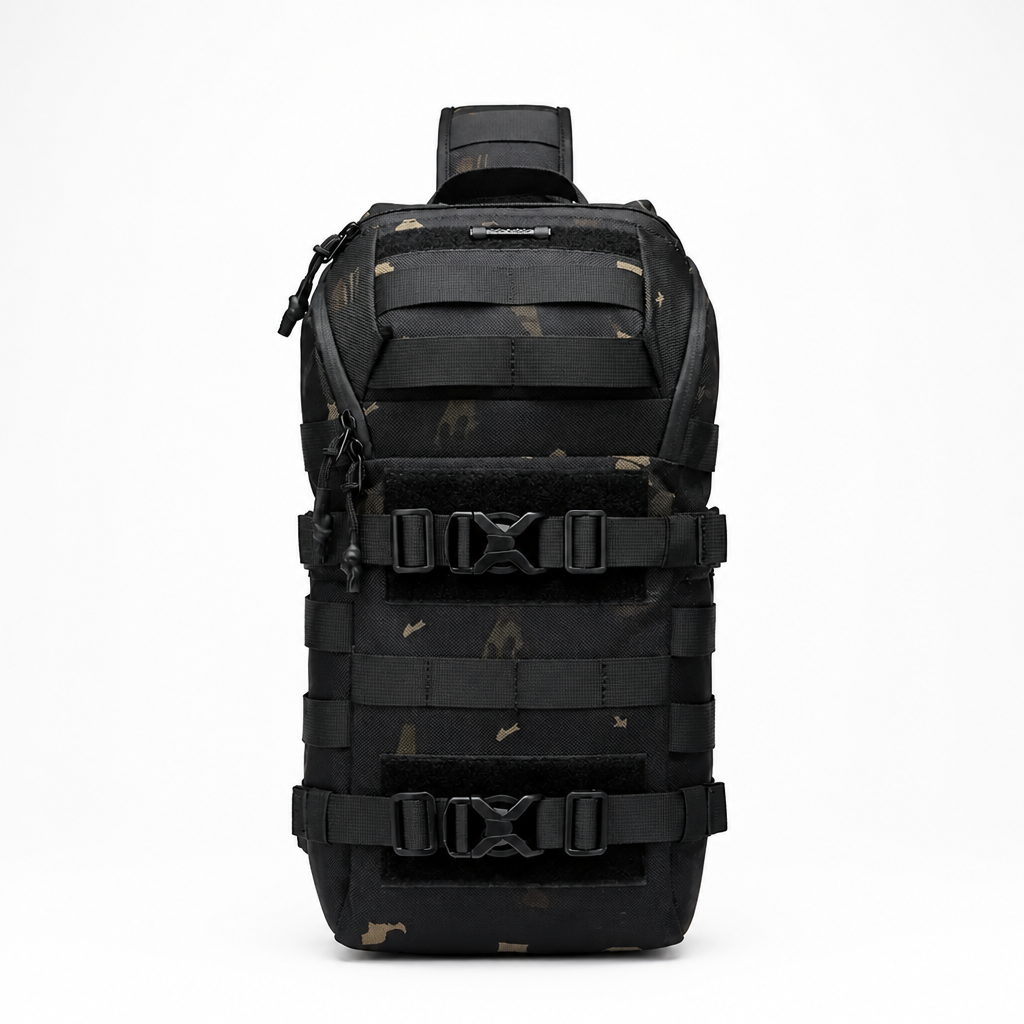 Q-AERO Lightweight Waterproof Chest Sling Bag – Durable Anti-Scratch Men's Travel & Adventure Bag