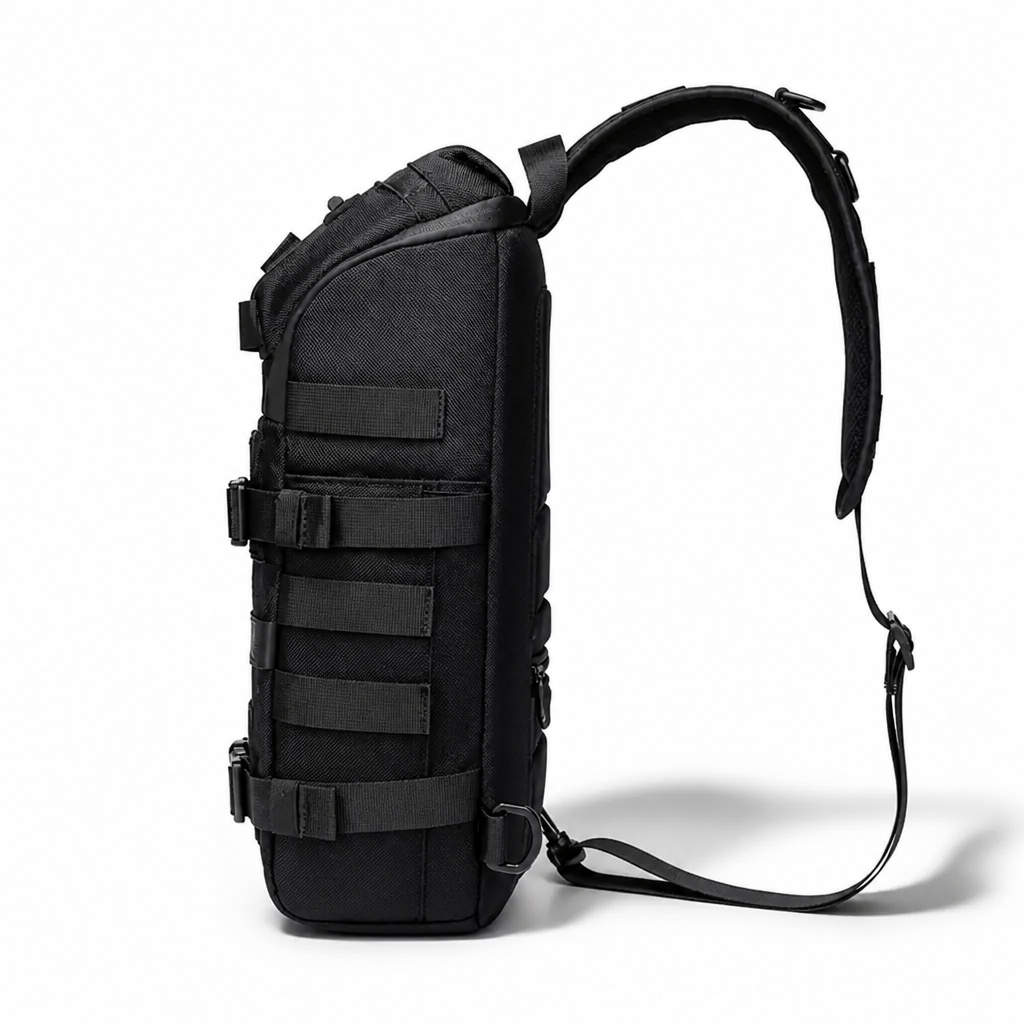 Q-AERO Lightweight Waterproof Chest Sling Bag – Durable Anti-Scratch Men's Travel & Adventure Bag