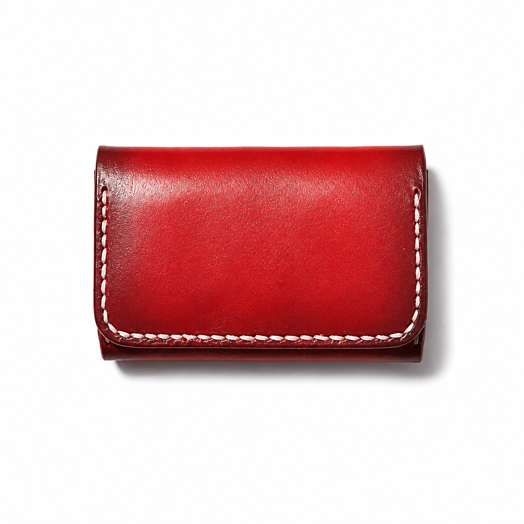 Q-CARDE Luxury Vegetable-Tanned Leather Business Card Holder