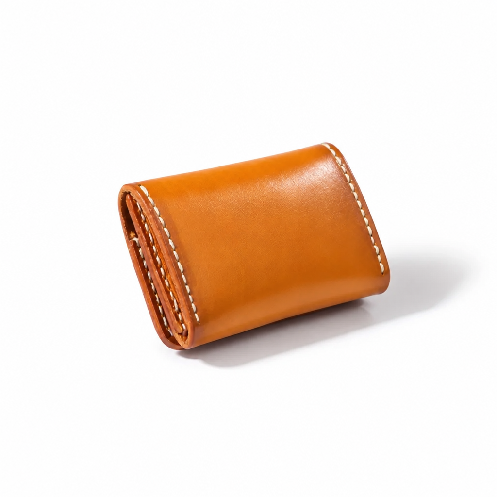 Q-CARDE Luxury Vegetable-Tanned Leather Business Card Holder