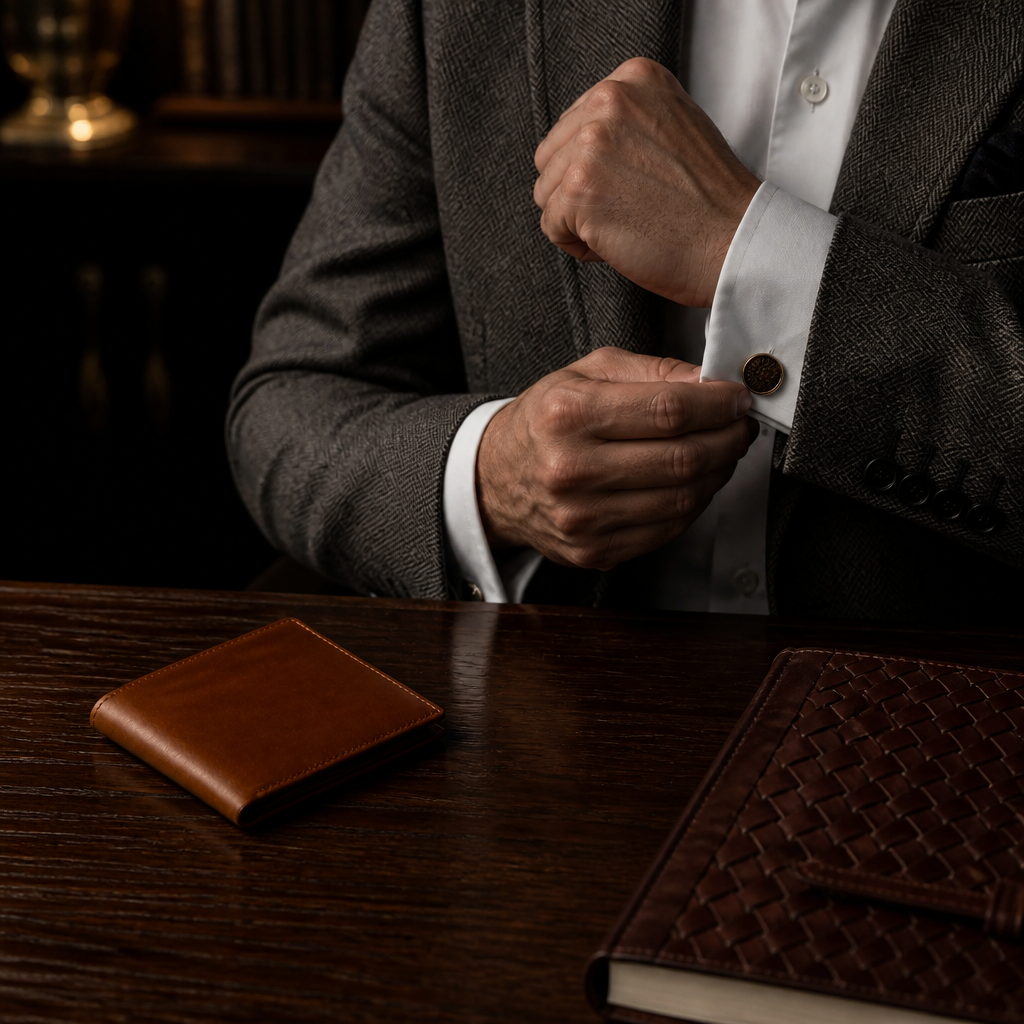 Q-CIPHER Genuine Leather RFID Blocking Wallet – 6 Card Slots & Dual ID Windows