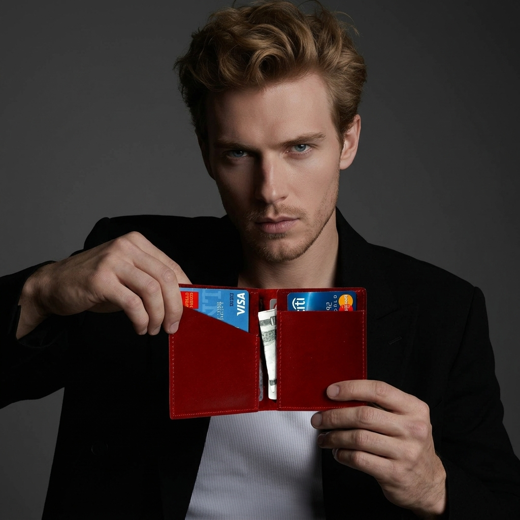 Q-CORVUS Genuine Leather Credit Card Holder – Where Elegance Meets Functionality