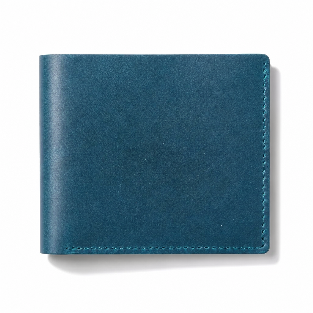 Q-CREST Genuine Leather Wallet – Slim Billfold for Men