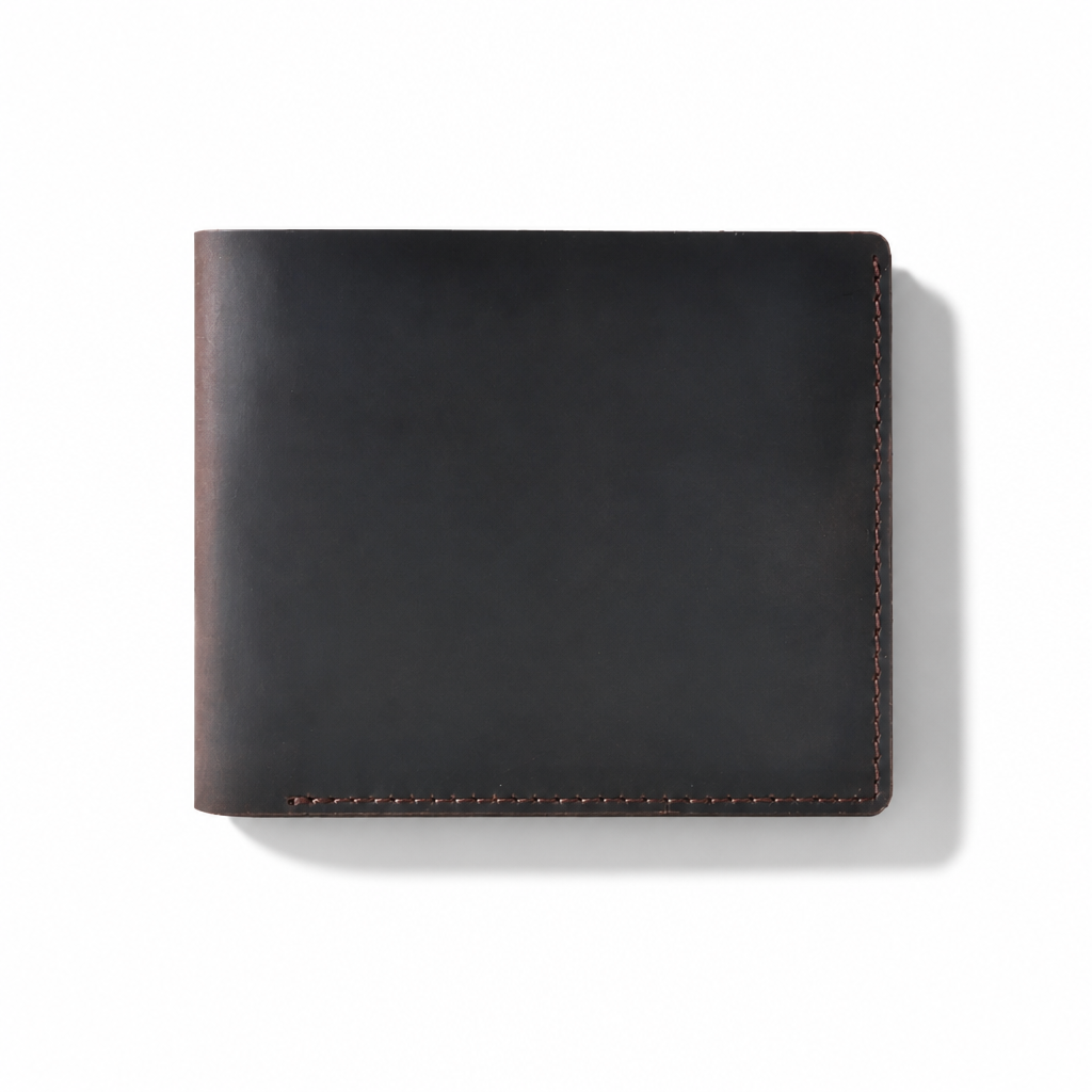 Q-CREST Genuine Leather Wallet – Slim Billfold for Men