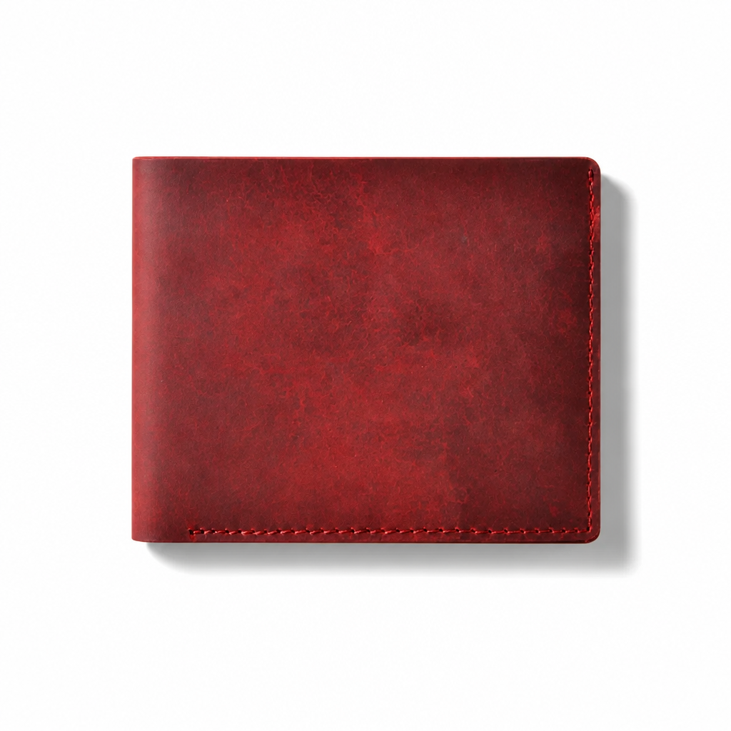 Q-CREST Genuine Leather Wallet – Slim Billfold for Men