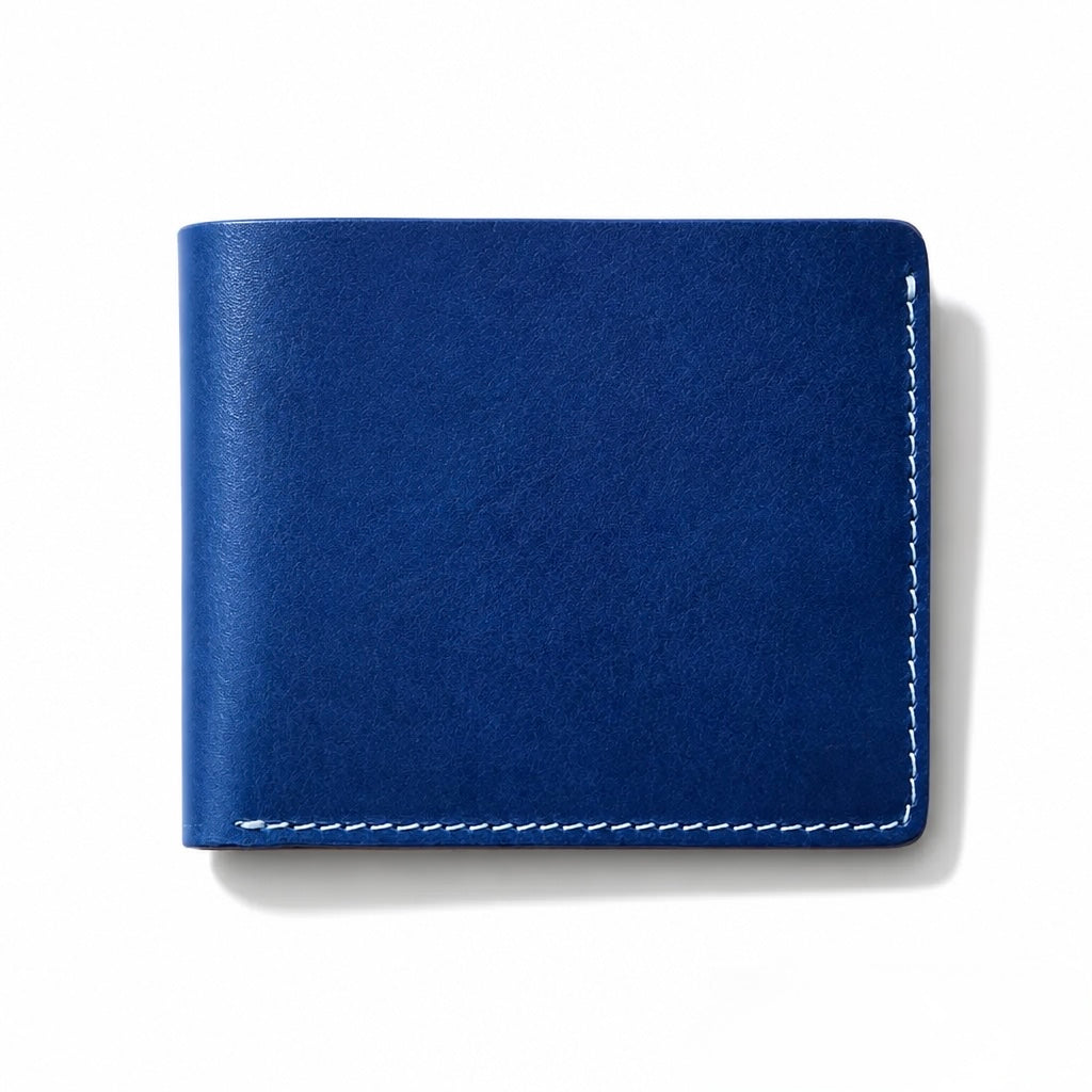 Q-FORTAN Slim Leather Bifold Wallet for Men – Italian Vegetable Tanned, RFID Blocking