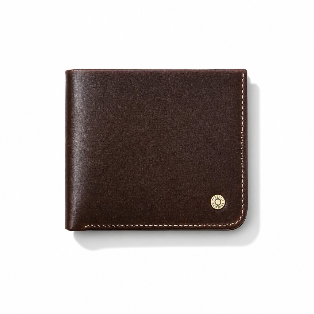Q-FORTIS Men's Genuine Leather RFID Slim Bifold Wallet – Vintage Luxury & Smart Protection