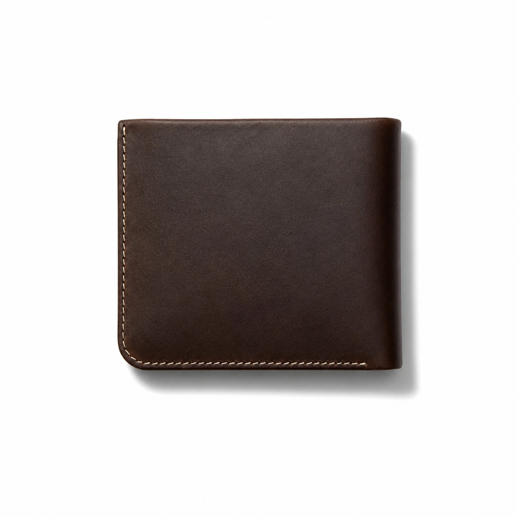 Q-FORTIS Men's Genuine Leather RFID Slim Bifold Wallet – Vintage Luxury & Smart Protection