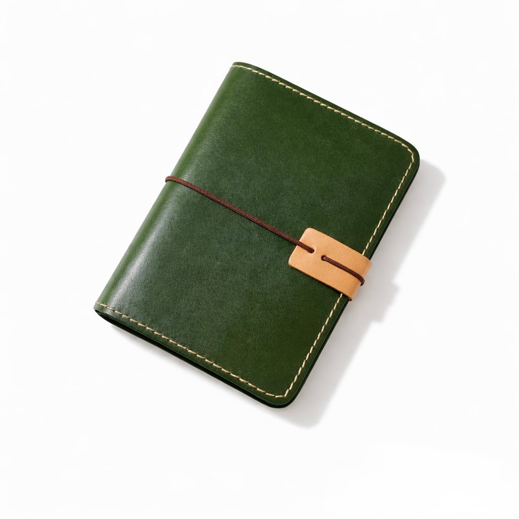 Q-JETSET Luxury Handmade Top-Grain Leather Passport Holder