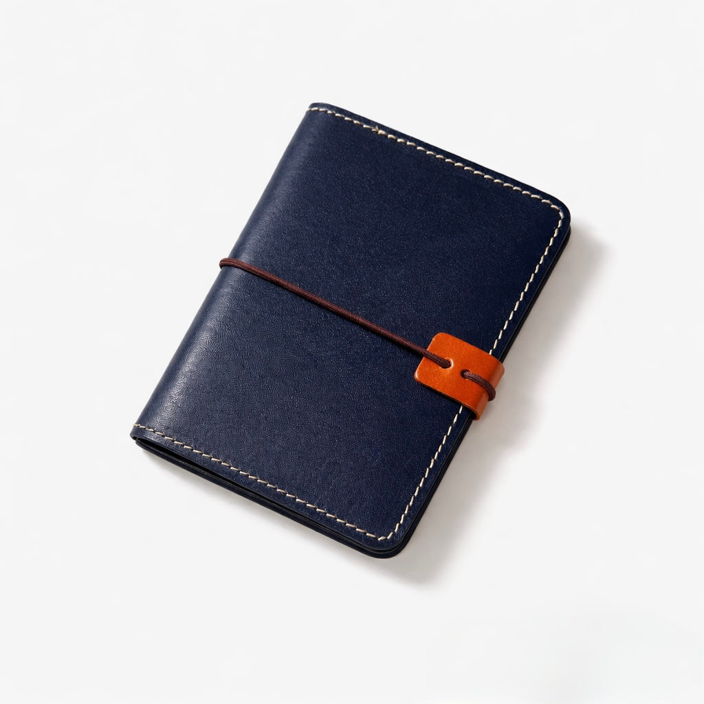Q-JETSET Luxury Handmade Top-Grain Leather Passport Holder