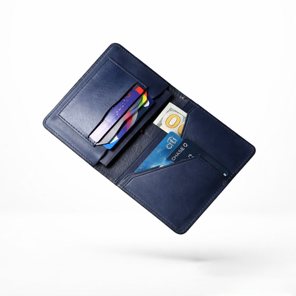Q-JETSET Luxury Handmade Top-Grain Leather Passport Holder