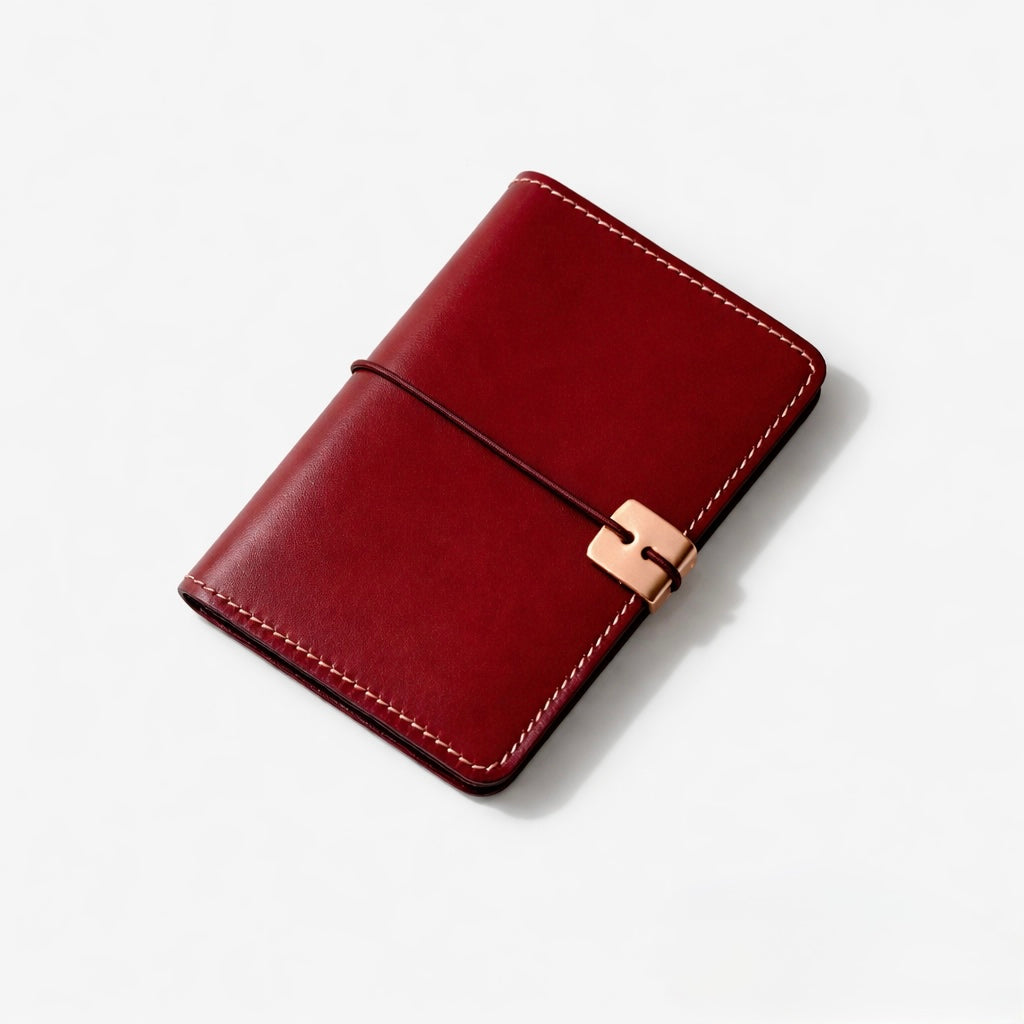 Q-JETSET Luxury Handmade Top-Grain Leather Passport Holder