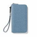 Q-LUME Women's Long Genuine Leather RFID Wallet & Clutch with Phone Pocket