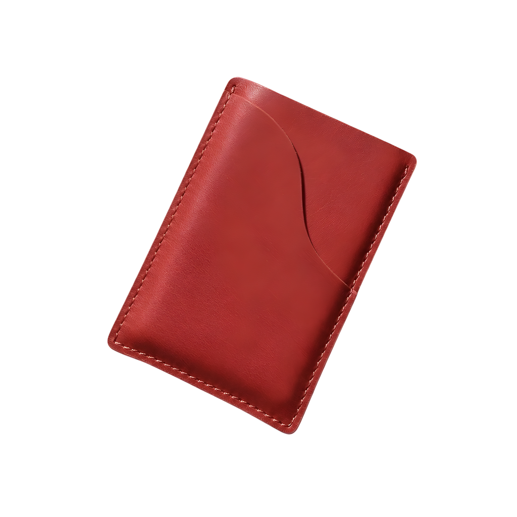 Q-LUMEX Genuine Leather Credit Card Holder | Slim Minimalist Wallet