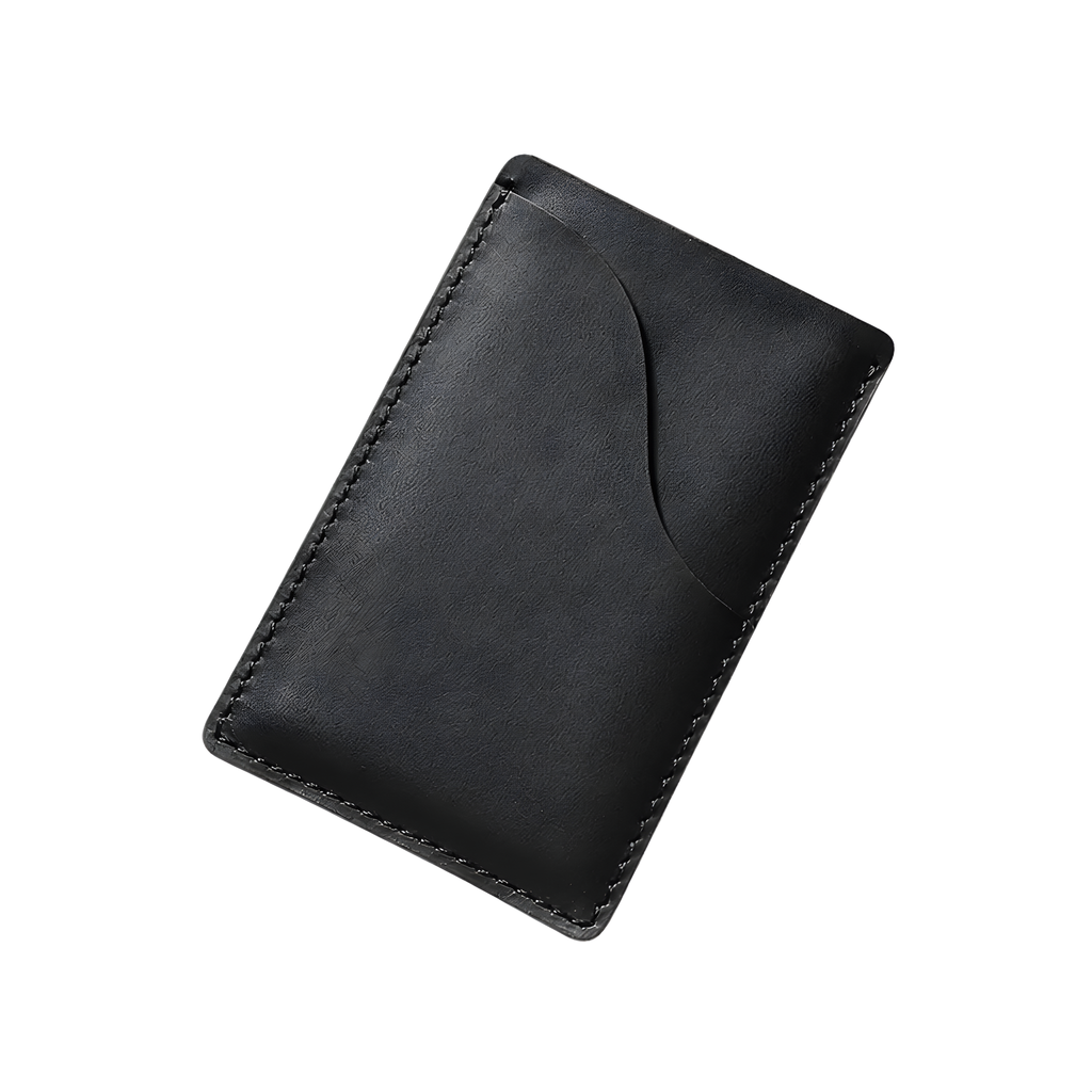 Q-LUMEX Genuine Leather Credit Card Holder | Slim Minimalist Wallet