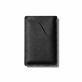 Q-LUMEX Genuine Leather Credit Card Holder | Slim Minimalist Wallet