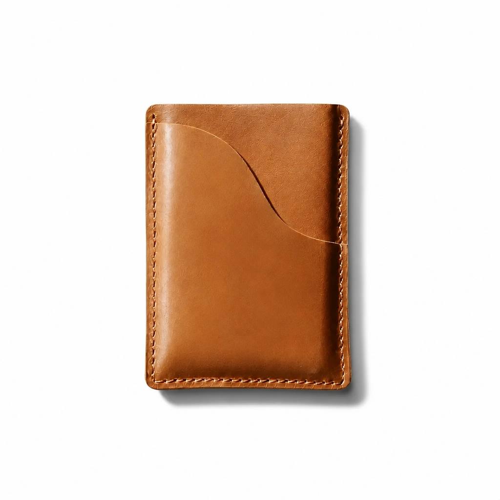 Q-LUMEX Genuine Leather Credit Card Holder | Slim Minimalist Wallet