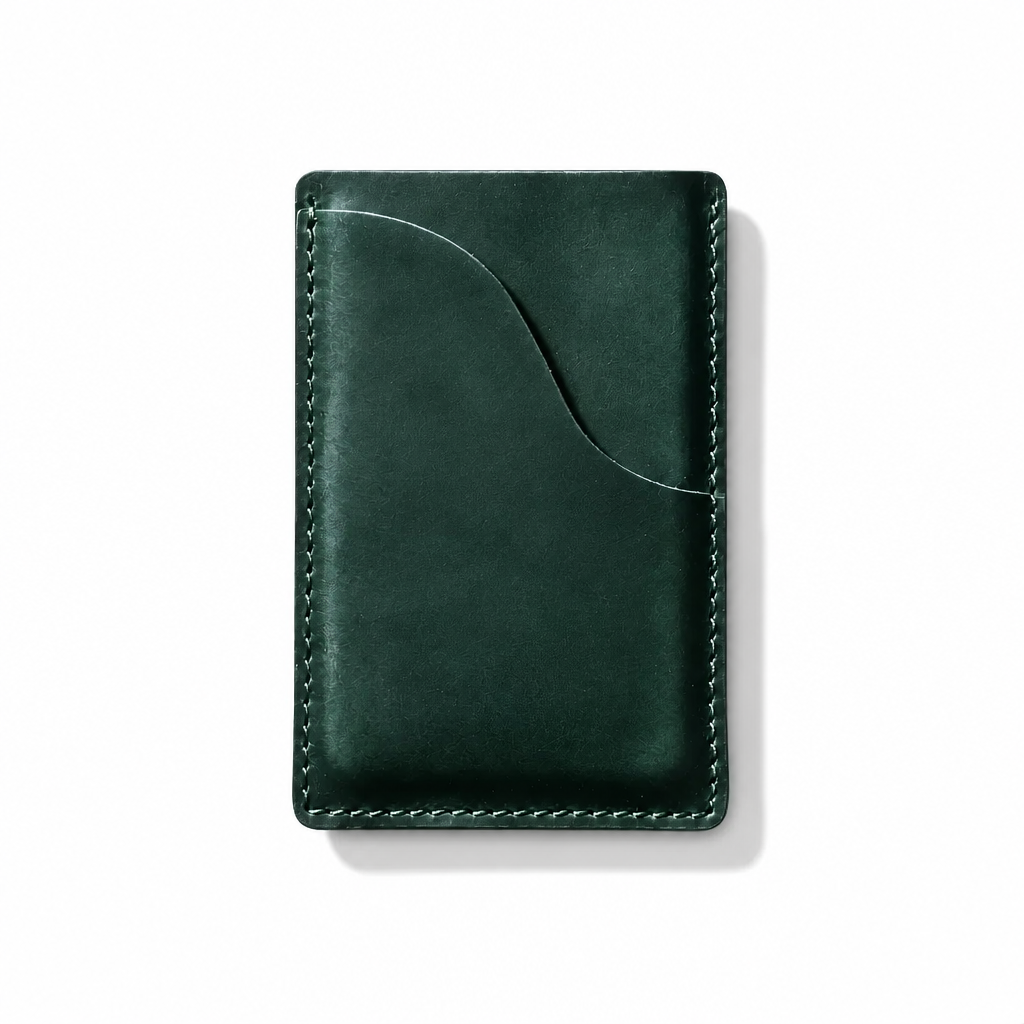 Q-LUMEX Genuine Leather Credit Card Holder | Slim Minimalist Wallet