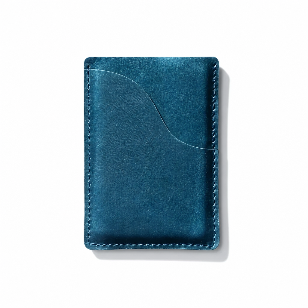 Q-LUMEX Genuine Leather Credit Card Holder | Slim Minimalist Wallet