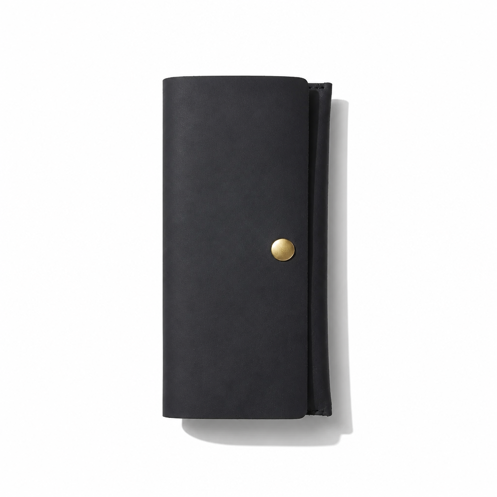 Q-PRESTIGE Top Grain Leather Long Wallet – Large Capacity & Waterproof
