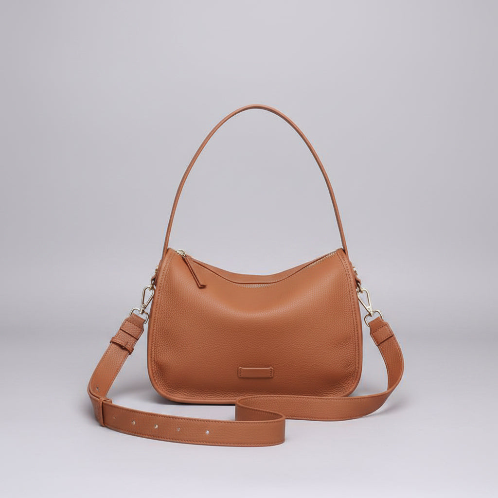 Q-RUTH Genuine Leather Handbag for Women – Shoulder, Crossbody & Top Handle Bag