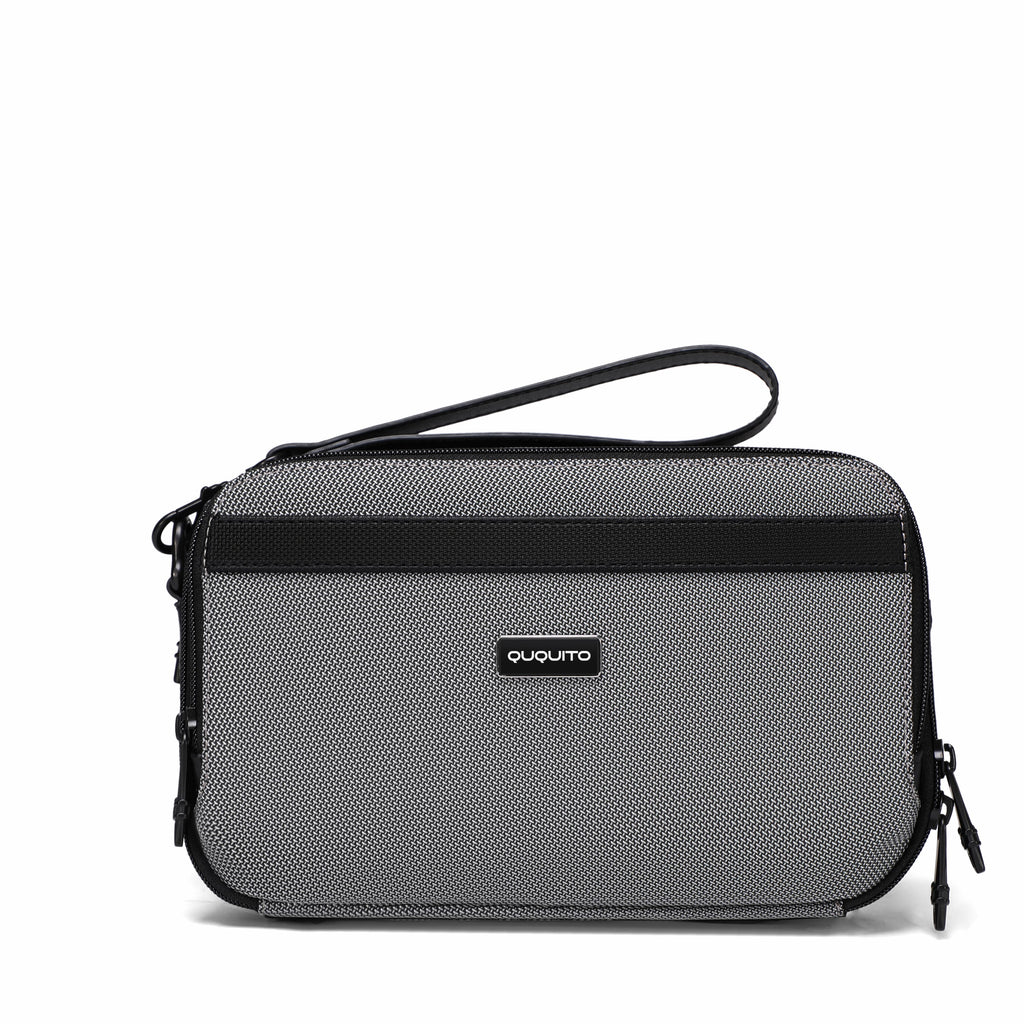 Q-VAIRO Ballistic Nylon & Genuine Leather Handbag
