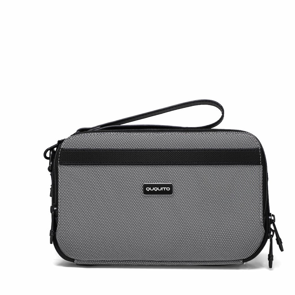 Q-VAIRO Ballistic Nylon & Genuine Leather Handbag