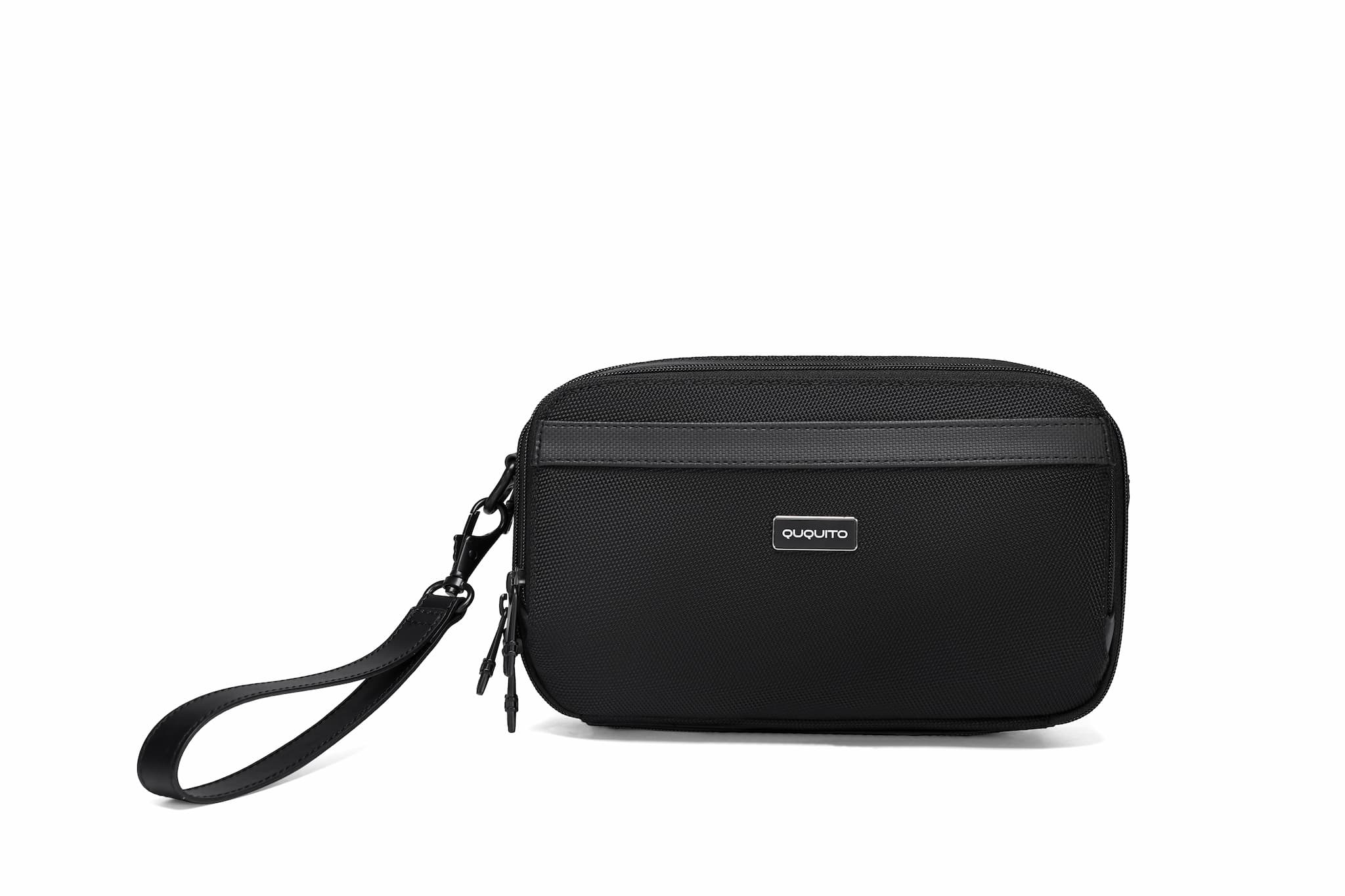 Q-VAIRO Ballistic Nylon & Genuine Leather Handbag