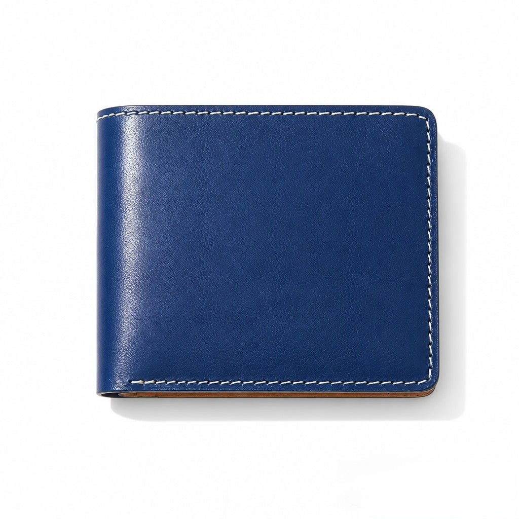 Q-SECURO Men's Slim Bifold Wallet – Italian Vegetable Tanned Leather, RFID Blocking, 6 Card Slots