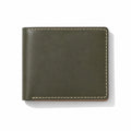 Q-SECURO Men's Slim Bifold Wallet – Italian Vegetable Tanned Leather, RFID Blocking, 6 Card Slots