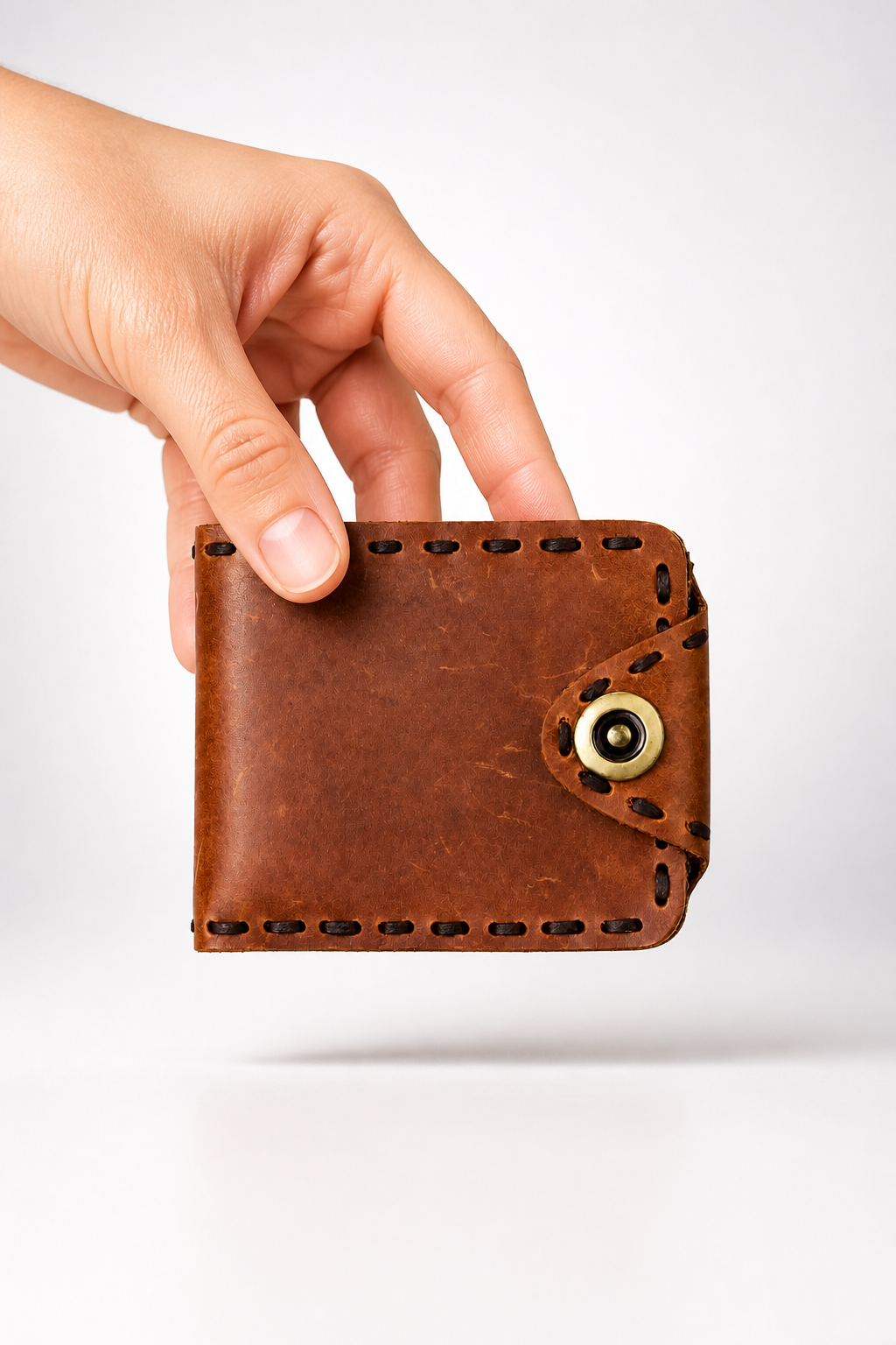 Q-SELENE Women's Full-Grain Leather Wallet with RFID Blocking