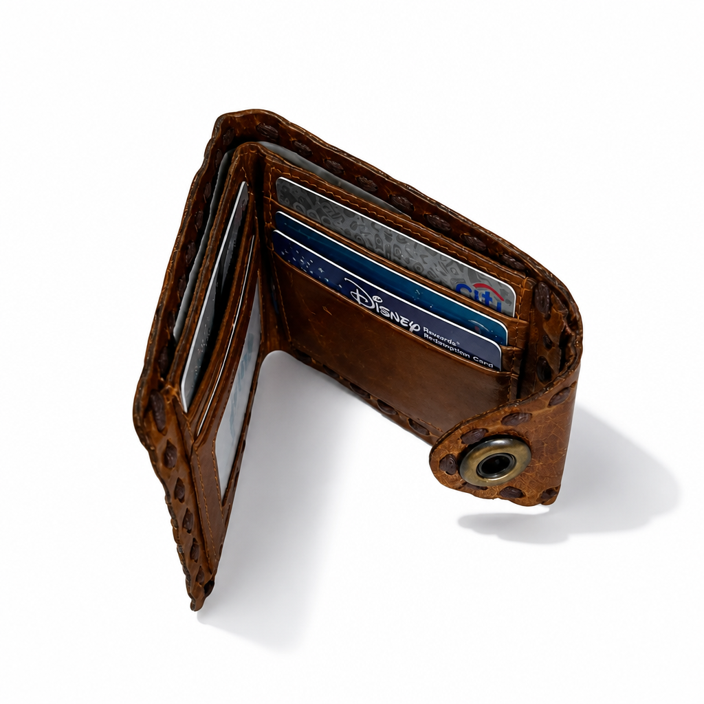 Q-SELENE Women's Full-Grain Leather Wallet with RFID Blocking