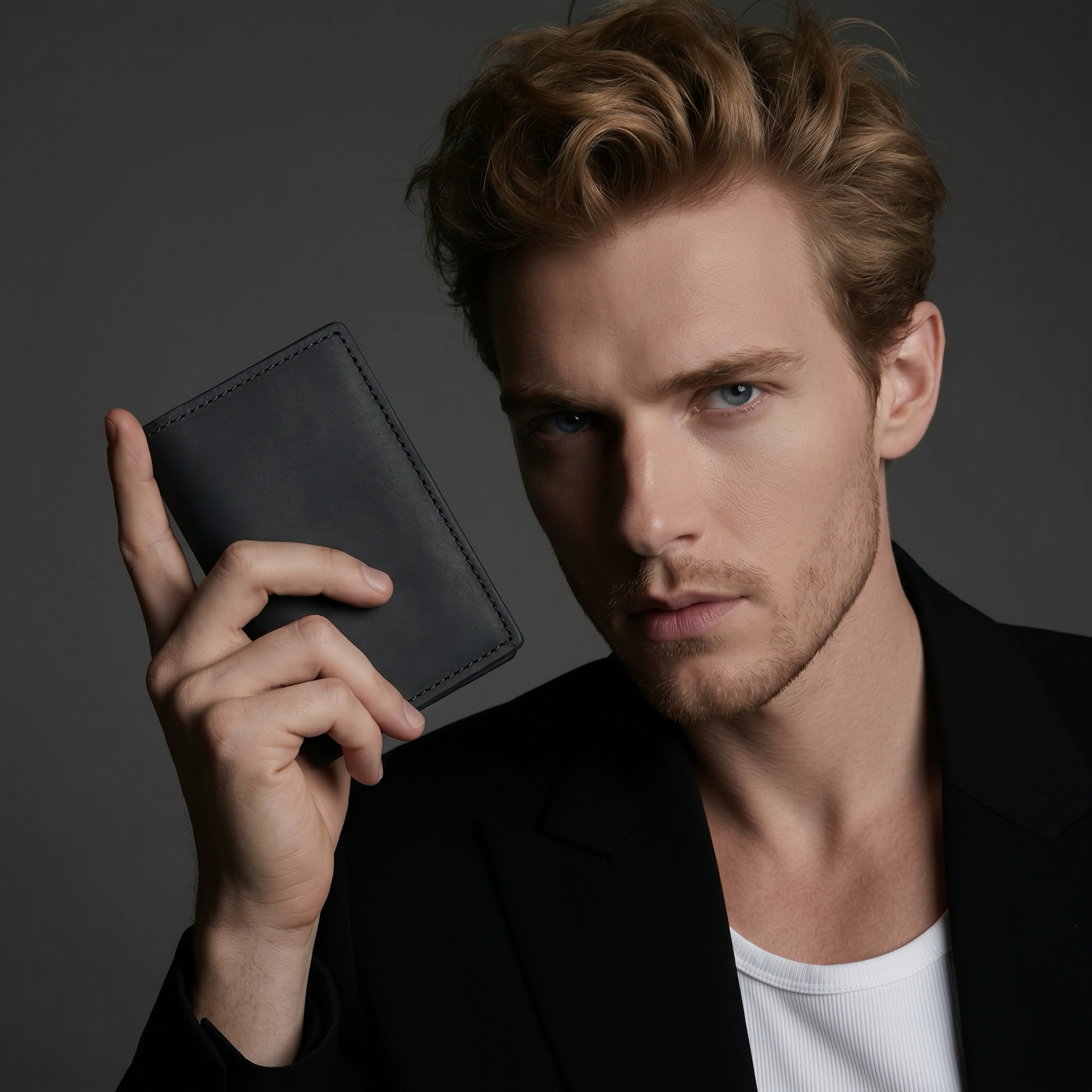 Q-STEELFOLD Genuine Leather Credit Card Holder – Where Style Meets Functionality