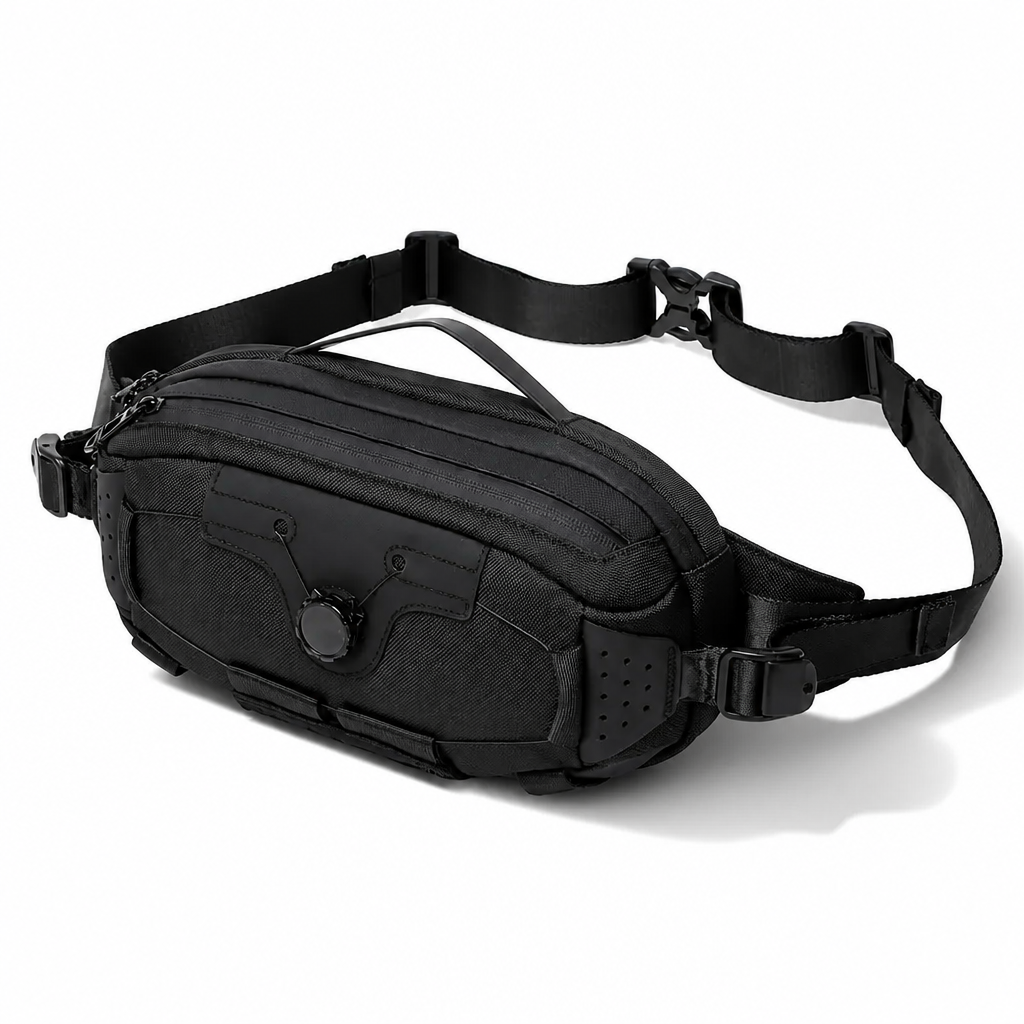 Q-STORM Waterproof Crossbody Bag – 1680D Polyester, Anti-Scratch, Unisex Everyday Carry