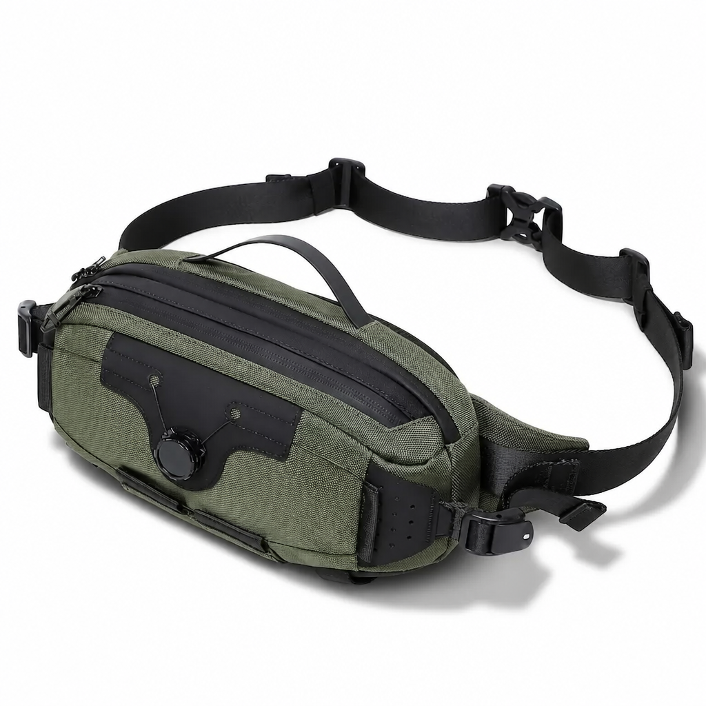 Q-STORM Waterproof Crossbody Bag – 1680D Polyester, Anti-Scratch, Unisex Everyday Carry