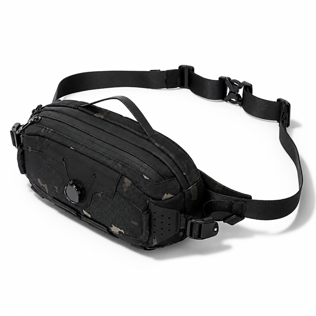 Q-STORM Waterproof Crossbody Bag – 1680D Polyester, Anti-Scratch, Unisex Everyday Carry