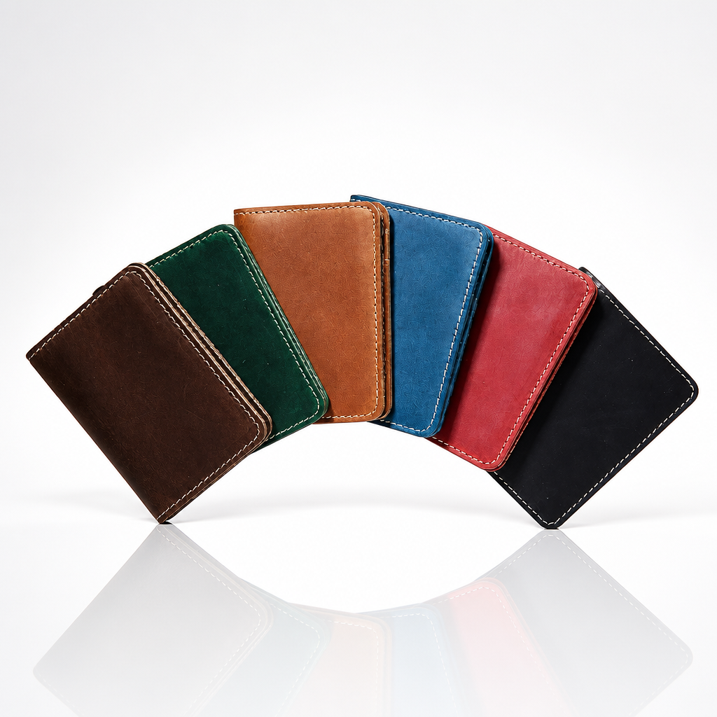 Q-STRAK Genuine Leather Credit Card Holder – Where Sophistication Meets Practicality
