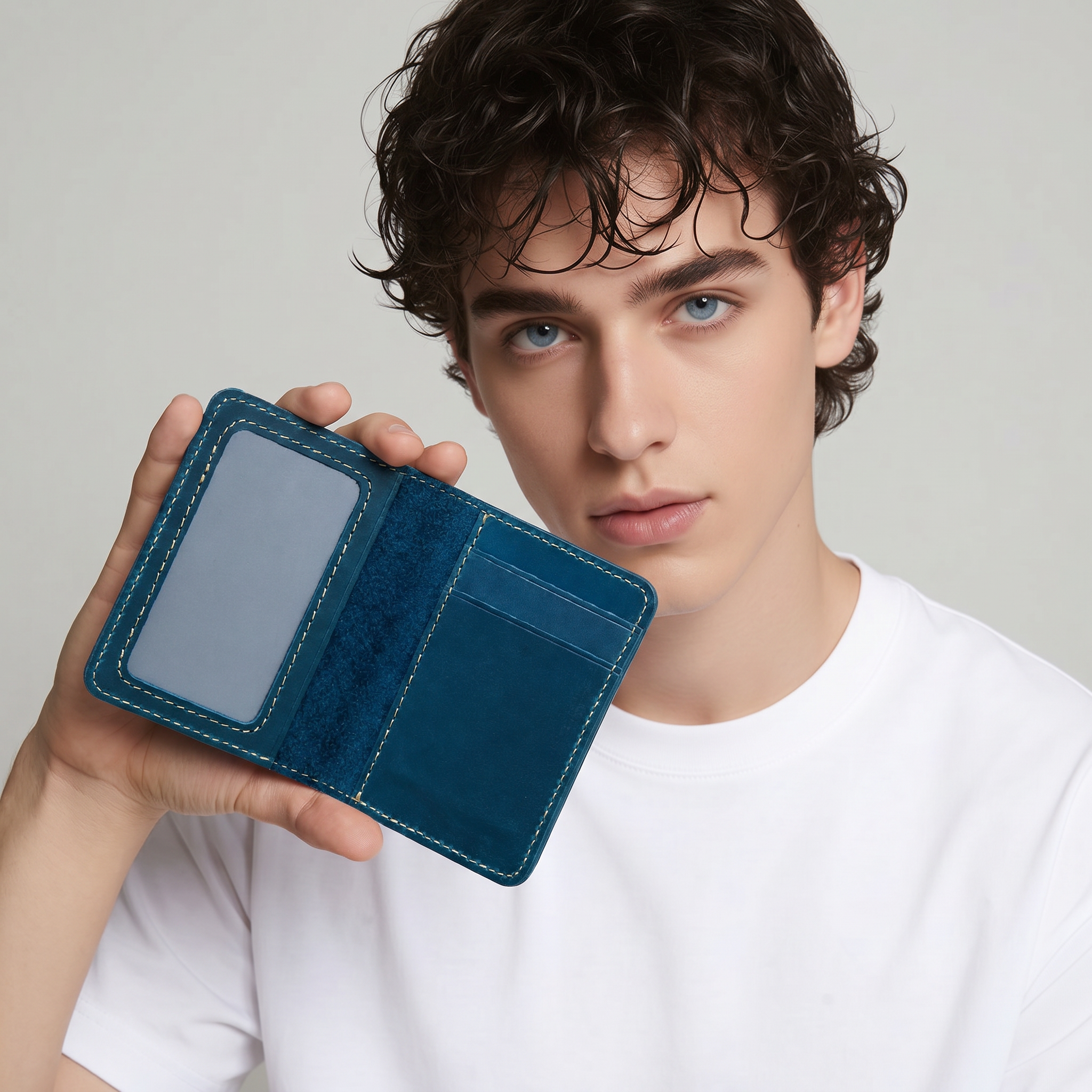 Q-STRAK Genuine Leather Credit Card Holder – Where Sophistication Meets Practicality