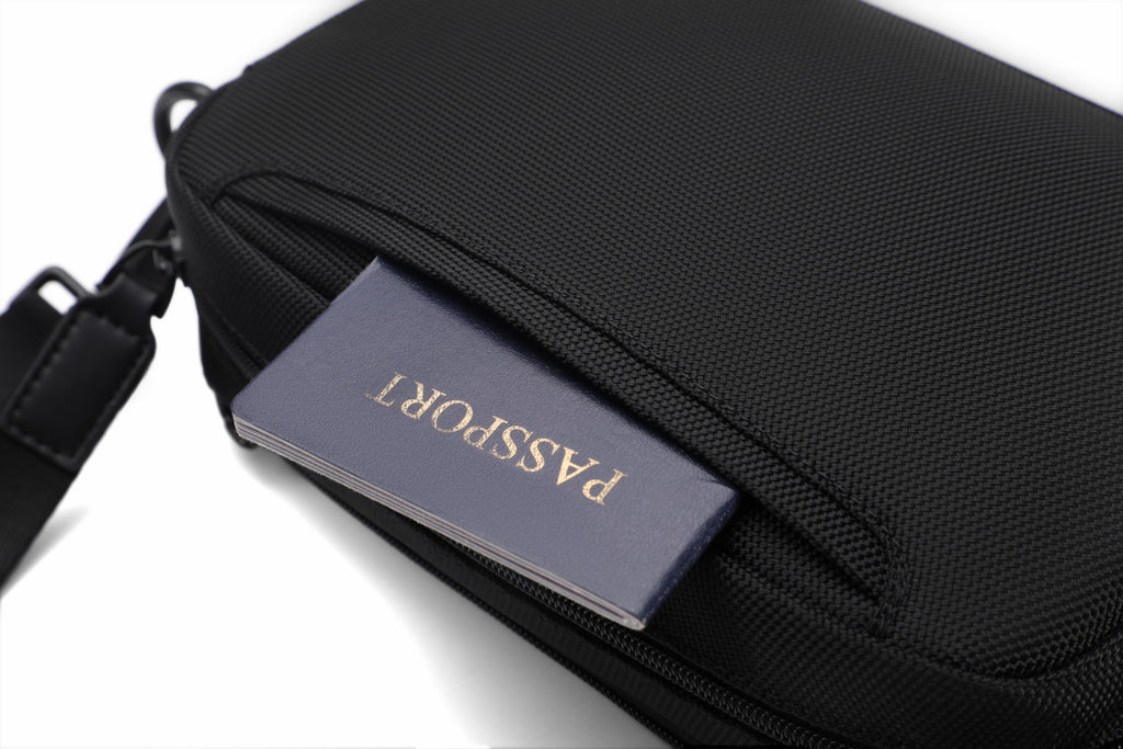 Q-VEZARA Waterproof 1680D Nylon Crossbody Organizer Bag – Multipurpose Cross-Chest Bag