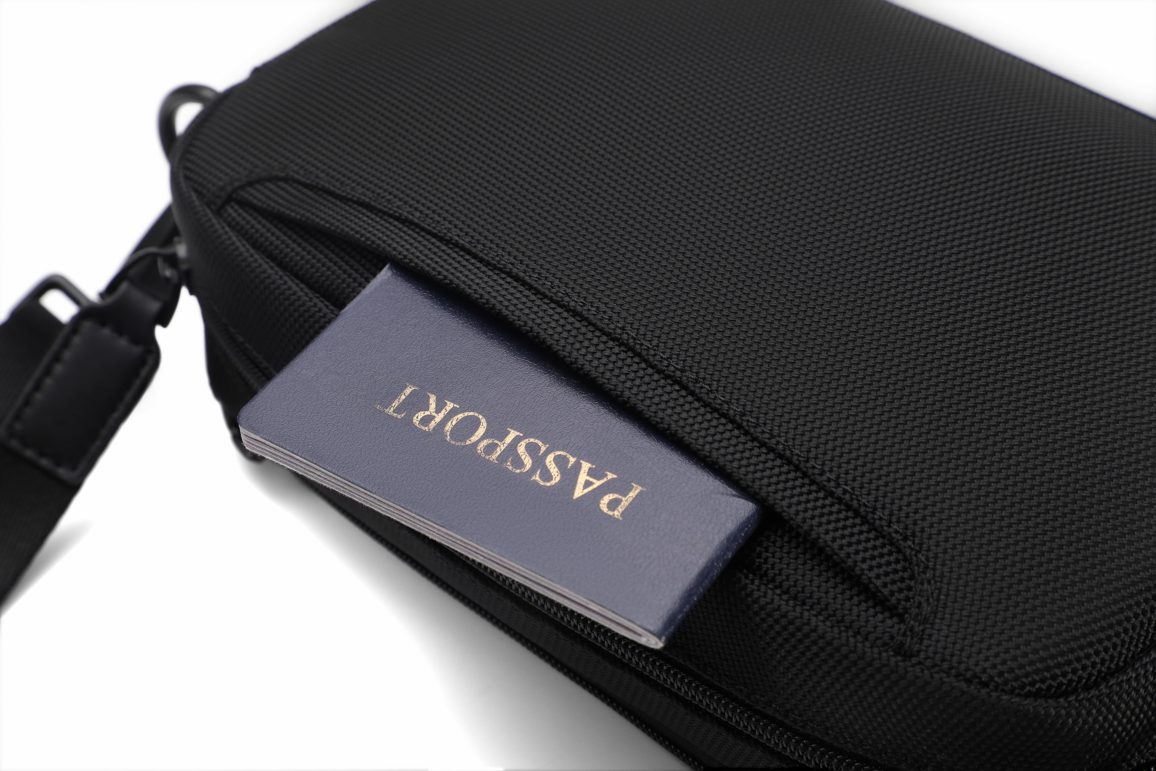 Q-VEZARA Waterproof 1680D Nylon Crossbody Organizer Bag – Multipurpose Cross-Chest Bag