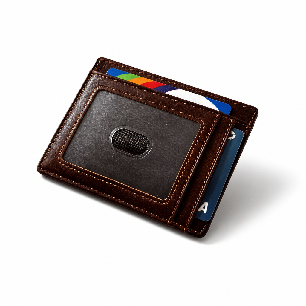 Q-VAULT Genuine Leather Credit Card Holder – Where Elegance Meets Function and Security