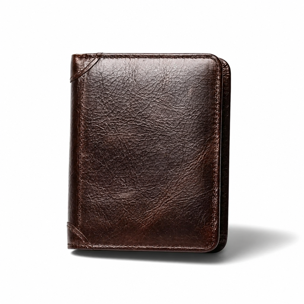 Q-WALT Genuine Leather Billfold Wallet for Men – Slim, Stylish & Built to Last